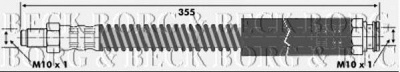 BORG & BECK bbh6060 -  Тормозной шланг